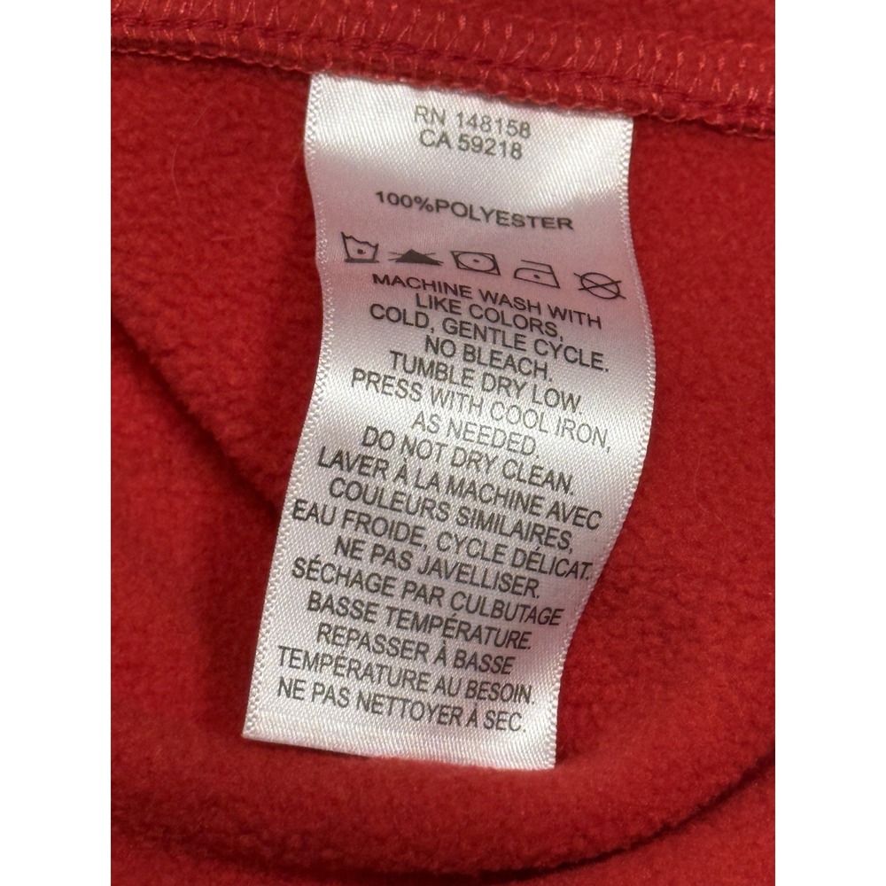 Pendleton Whisky Vest Womens XL Red Fleece Outdoors Full‎ Zip Let'er Buck - Picture 4 of 5